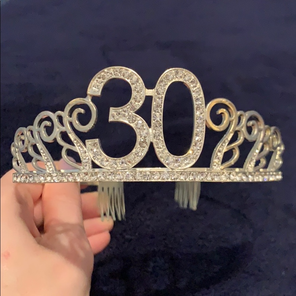 30th birthday crown and sash